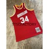 Dres Houston Rockets OLAJUWON 34 Retro Mitchellness Crvena Swingman - Muške